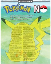 Pokemon GO page designed for Greenscreen by Natasha Chanda